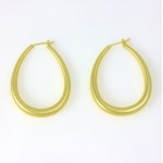 Medium Oval Hoop Earrings