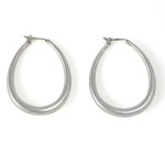 Medium Oval Hoop Earrings